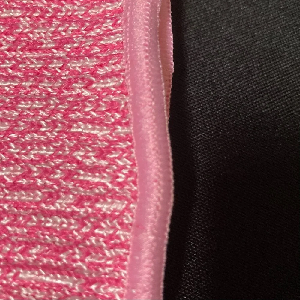 ⭐️ Pink and White Knit Little Girl’s Gloves Size Small Ages 5-7